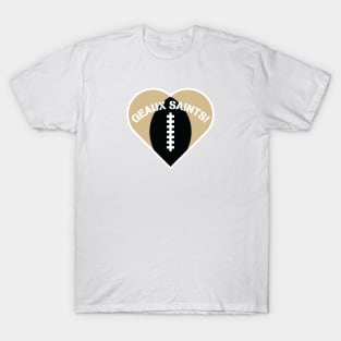 Heart Shaped New Orleans Saints T-Shirt